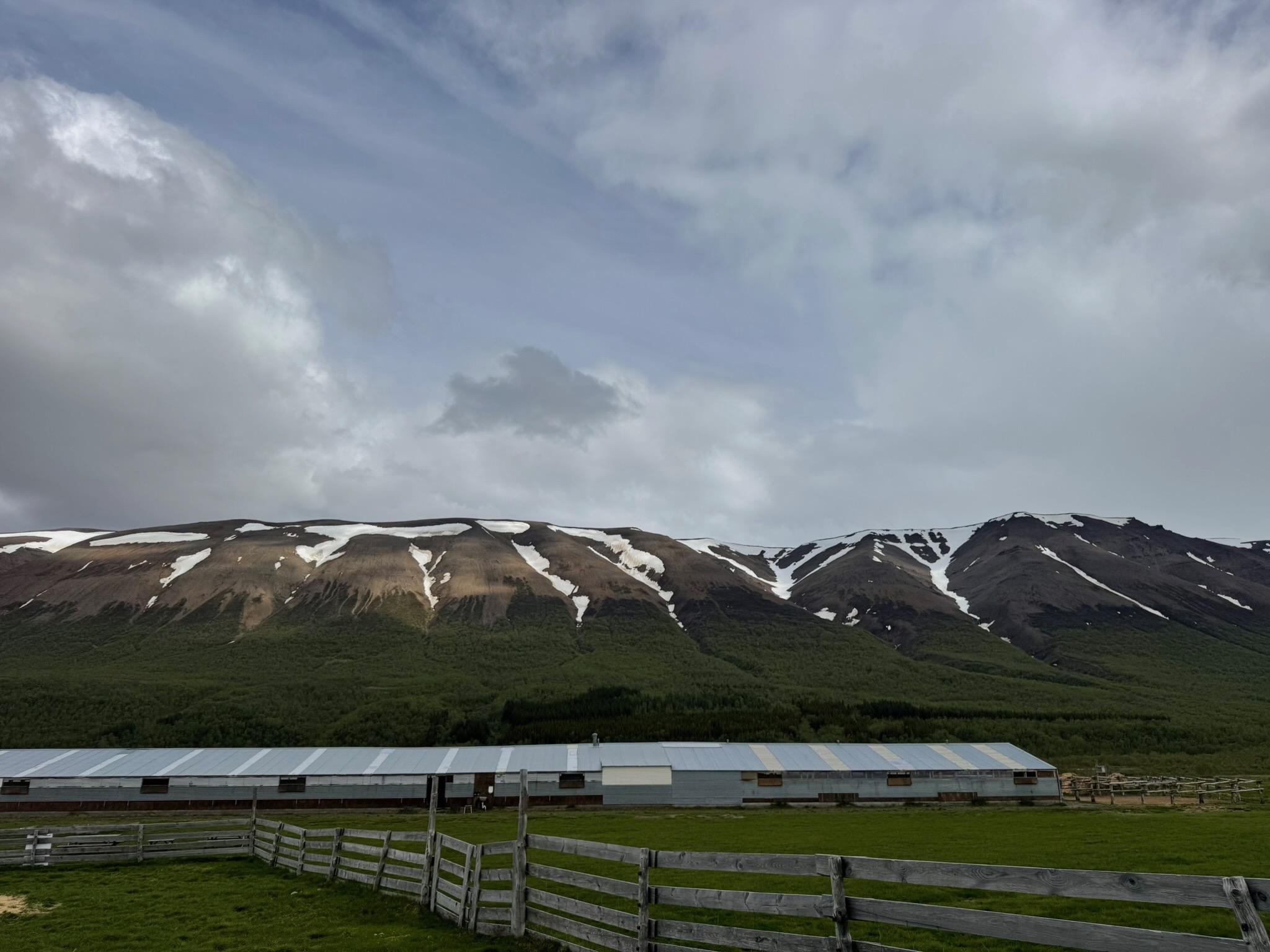 The view from a farm outside of Akureyri