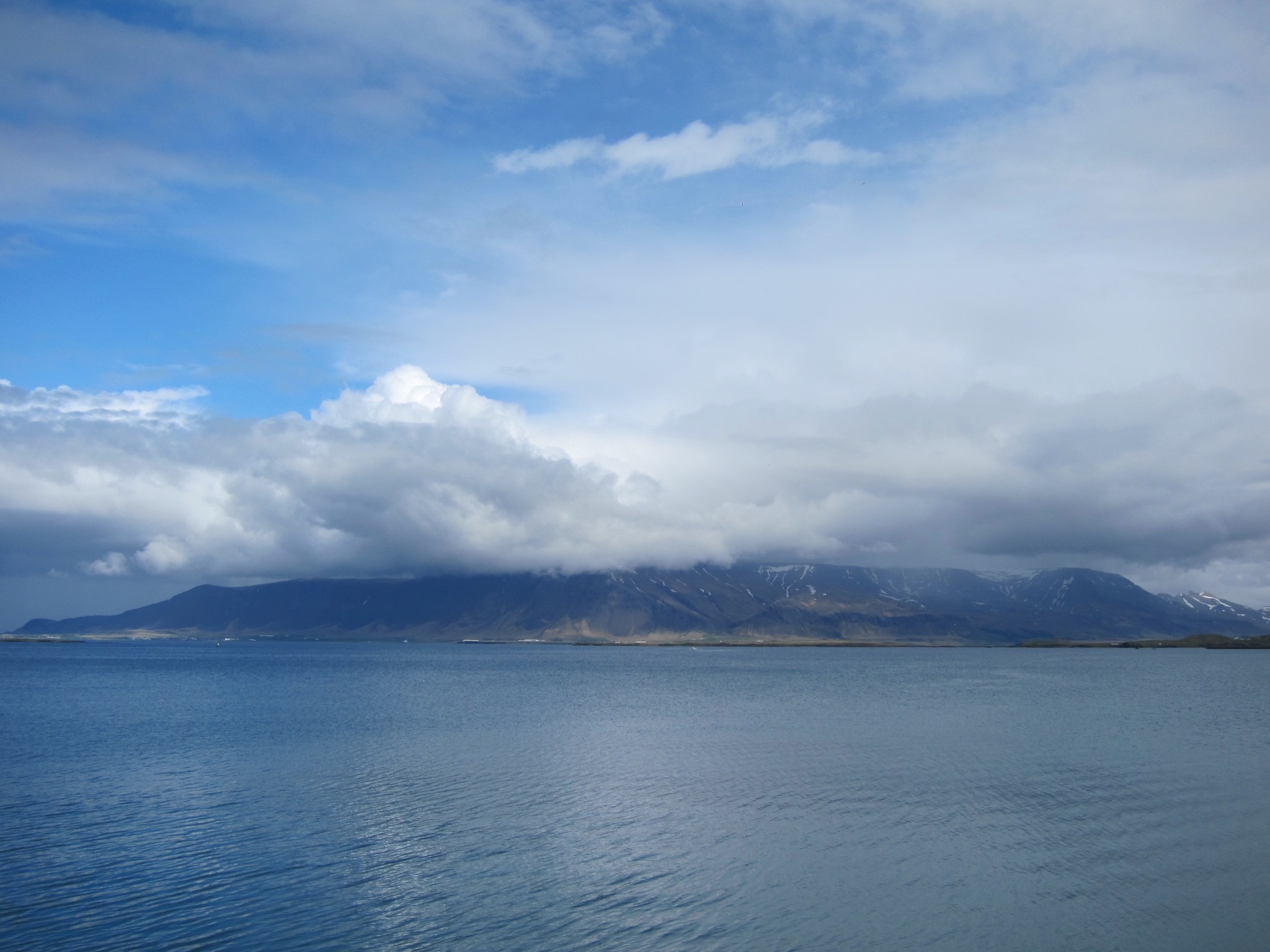 The view across the fjord from outside my hostel