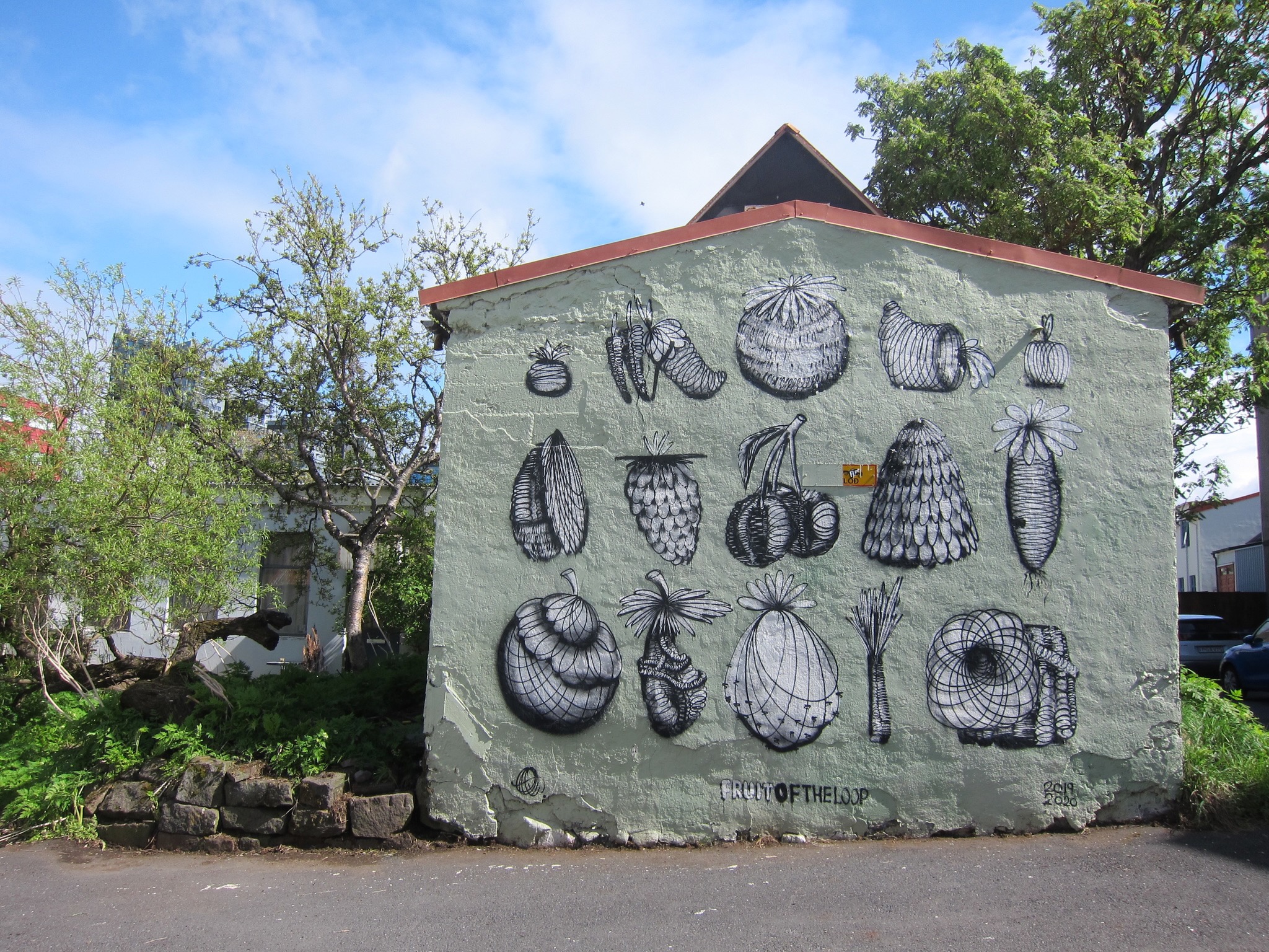 There was always good street art down the little alleyways in the Reykjavik neighborhoods