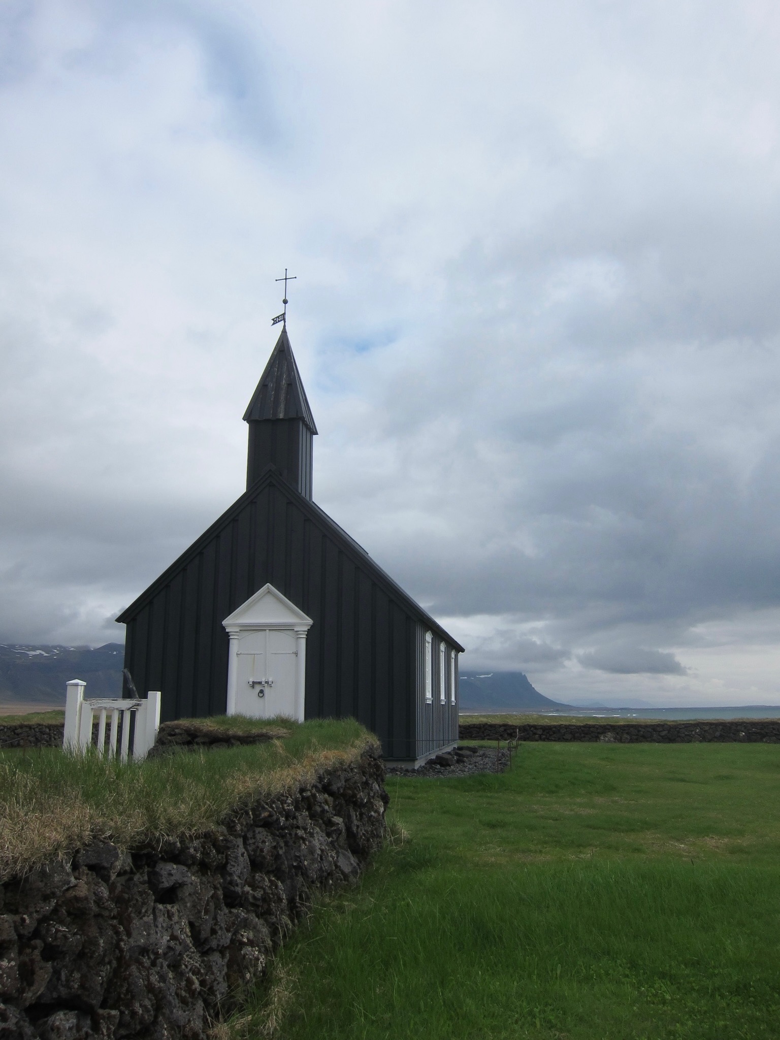 Búðakirkja, the iconic black tar church, on the southern coast of the Snæfellsnes Peninsula