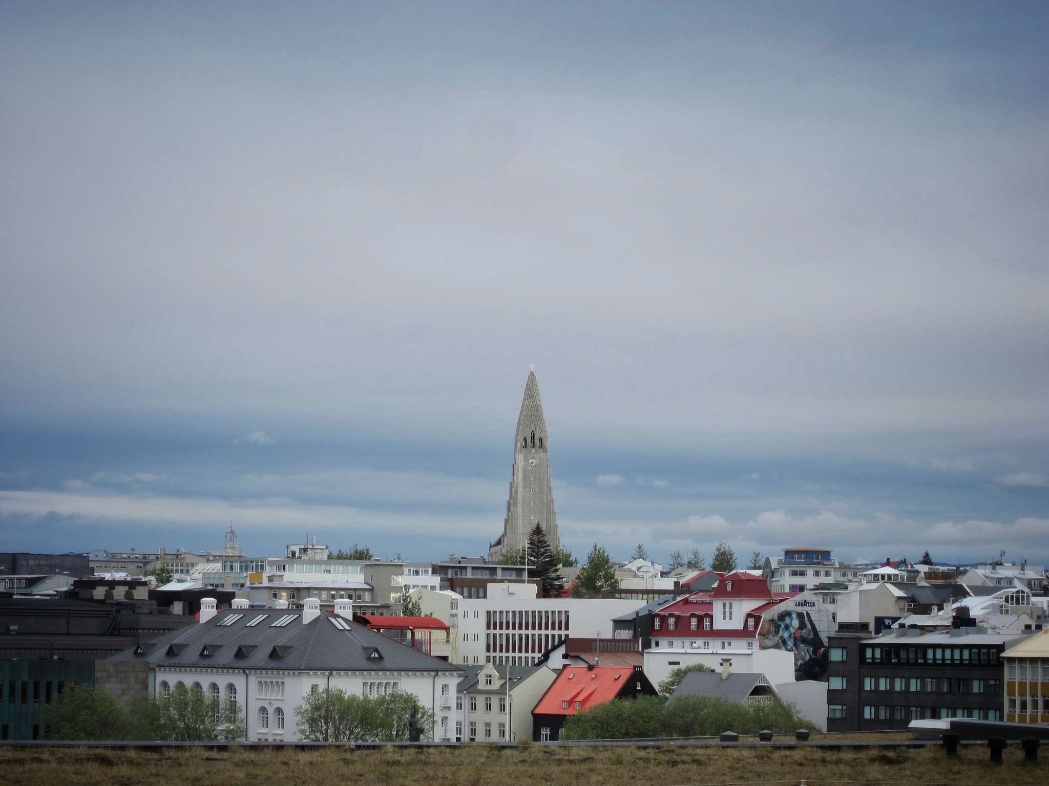 View of Hallgrímskirkja in Reykjavík