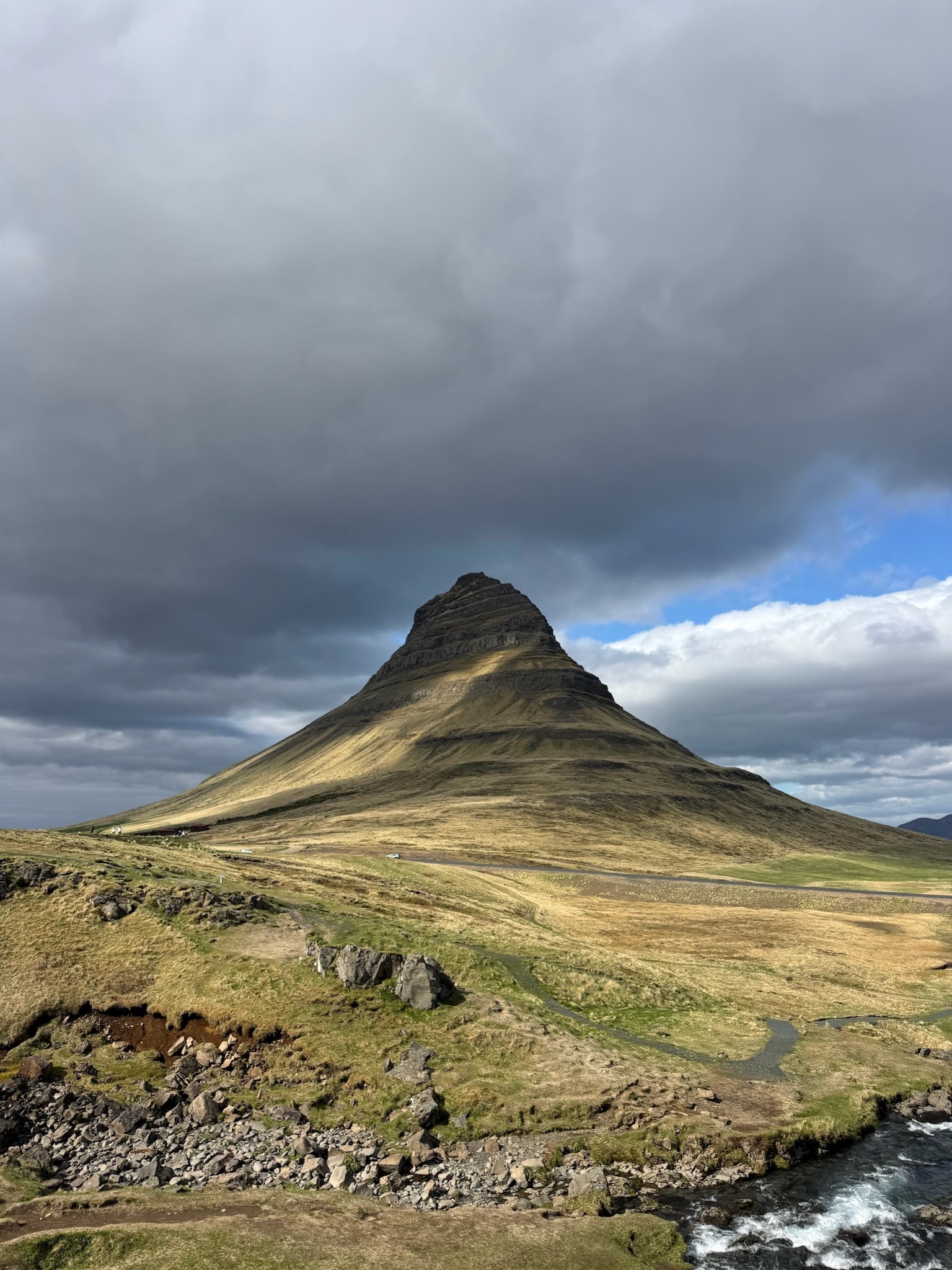 Kirkjufell Hill on the northern coast of the Snæfellsnes Peninsula